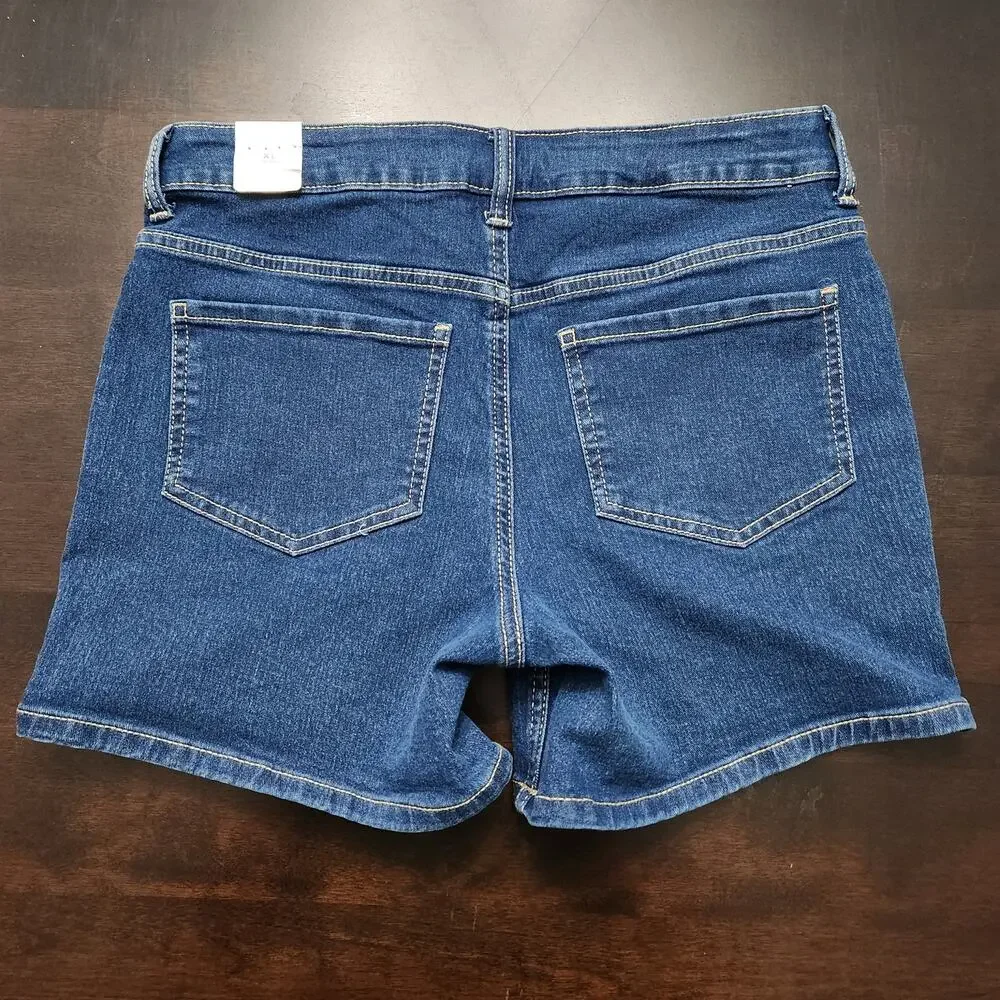 NWT Justice Midi Denim Shorts Size XL 16/18